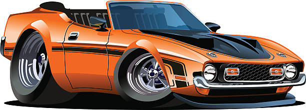 Cartoon Retro Car Stock Illustration - Download Image Now - Car, Cool  Attitude, Blue - iStock
