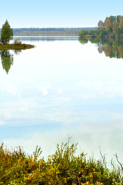 istock Autumn landscape with Salmon lake 517482043