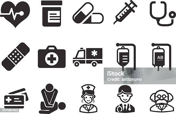 Health Care Icons Medical Illustration Stock Illustration - Download Image Now - International Red Cross and Red Crescent Movement, Red Cross, Icon Symbol