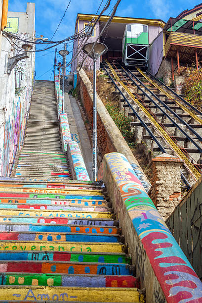 valparaíso elevador - valparaíso - fotografias e filmes do acervo