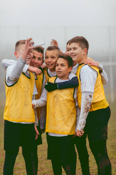 istock Kids Making Selfie After Playing Soccer. 517488442