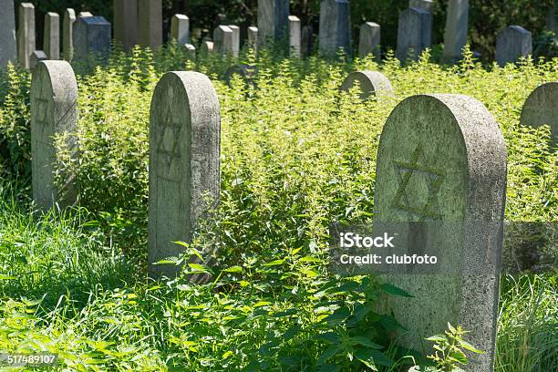 Headstones On Jewish Graves Stock Photo - Download Image Now - Cemetery, Vienna - Austria, Color Image