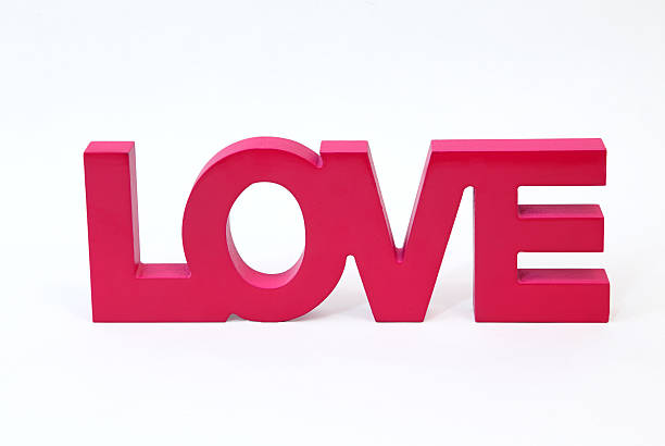 istock Pink letters spelling LOVE 517489167