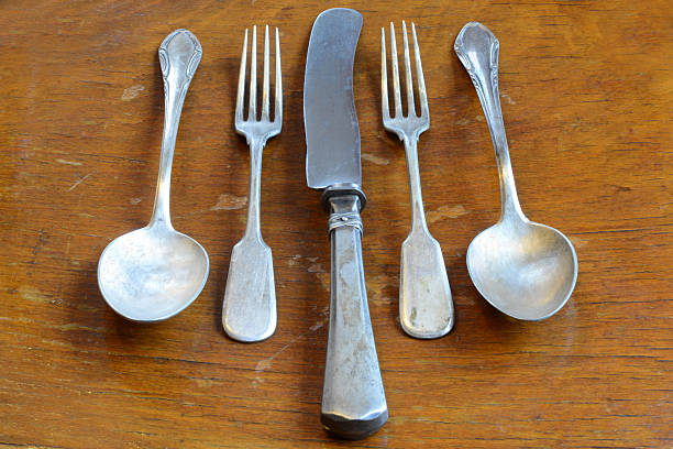 istock the old cutlery on a background of an old tree 517492512