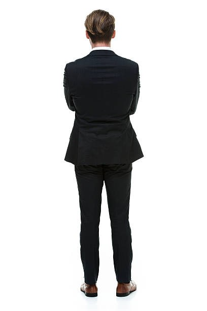 istock Rear view of businessman standing 517494338