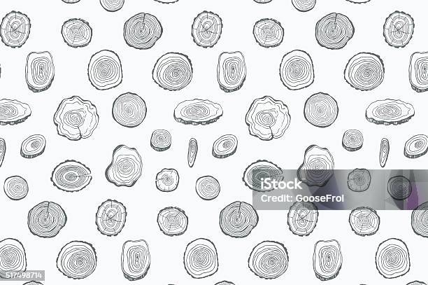 Tree Ring Outline Tree Rings Outline Pattern Stock Illustration - Download Image Now ...