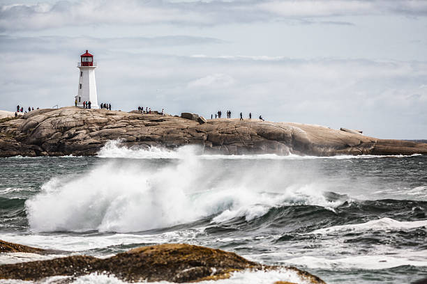 istock Windswept Surf at Peggys Cove Lighthouse 517499479