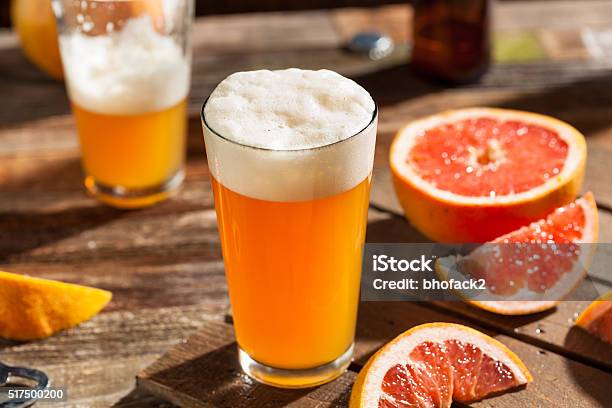 Sour Grapefruit Craft Beer Stock Photo - Download Image Now - Beer - Alcohol, Fruit, Summer