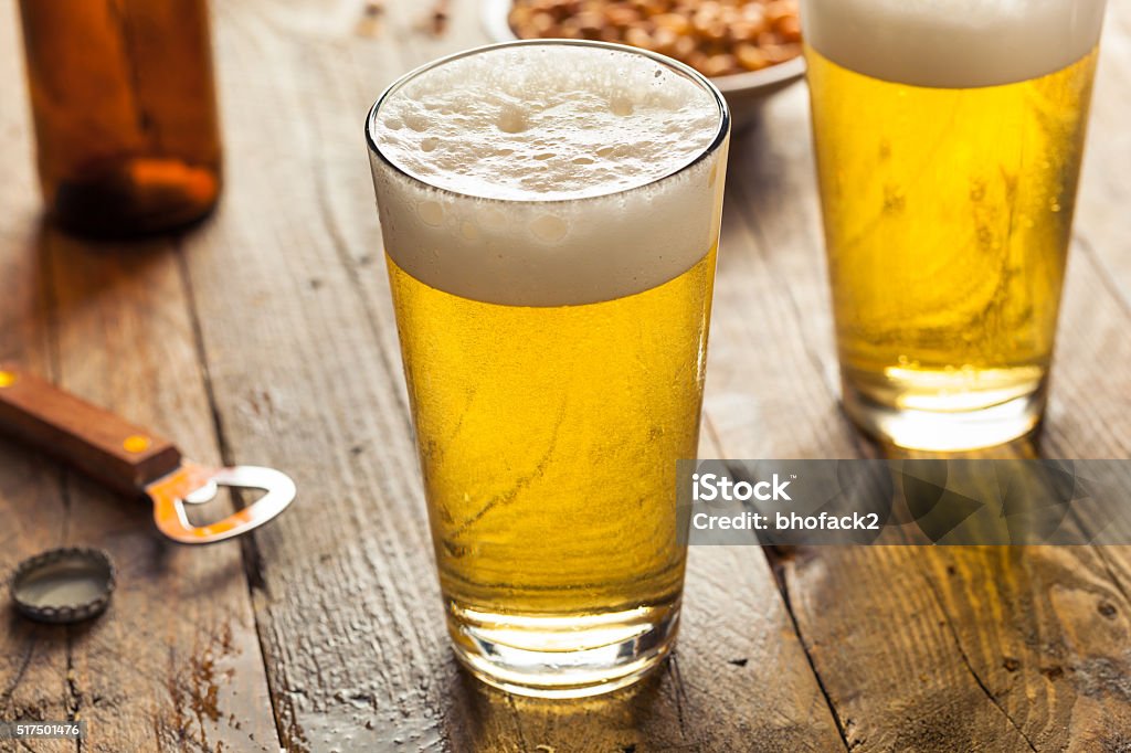 Refreshing Summer Pint of Beer Refreshing Summer Pint of Beer Ready to Drink Beer - Alcohol Stock Photo