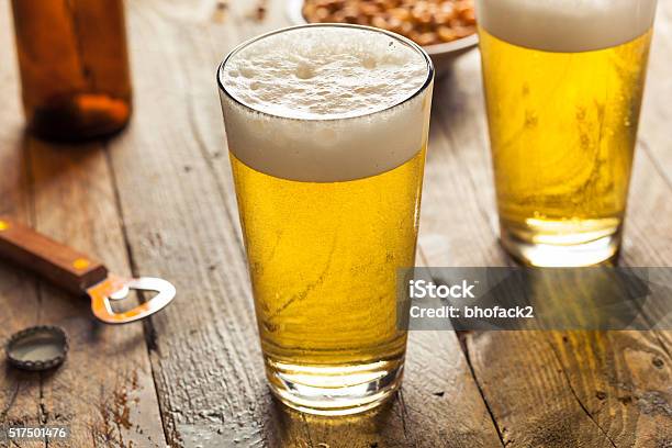 Refreshing Summer Pint Of Beer Stock Photo - Download Image Now - Beer - Alcohol, Pint Glass, Lager