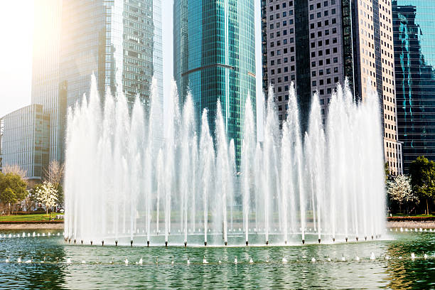 istock Fountain in city park 517502016