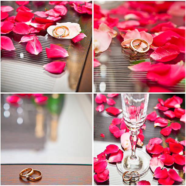 istock wedding rings and rose petals collage 517502502