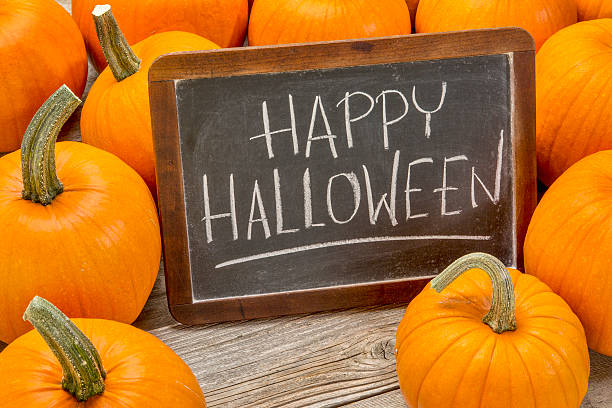 istock Happy Halloween with pumpkin 517502617