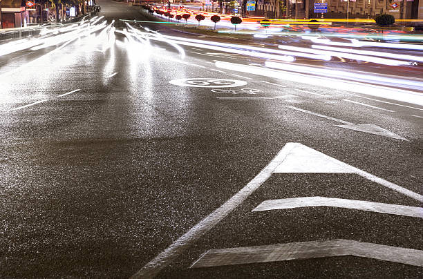 istock Downtown street by night in Madrid. Spain 517504187