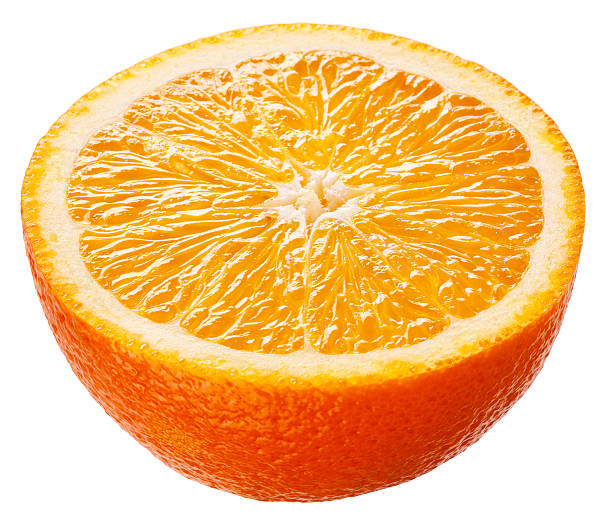 istock Orange. Half of fruit isolated on white background 517504865