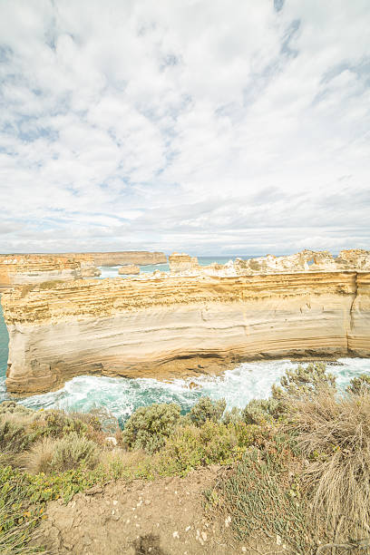 istock Great Ocean Road Limestone Cliffs and bay 517517488