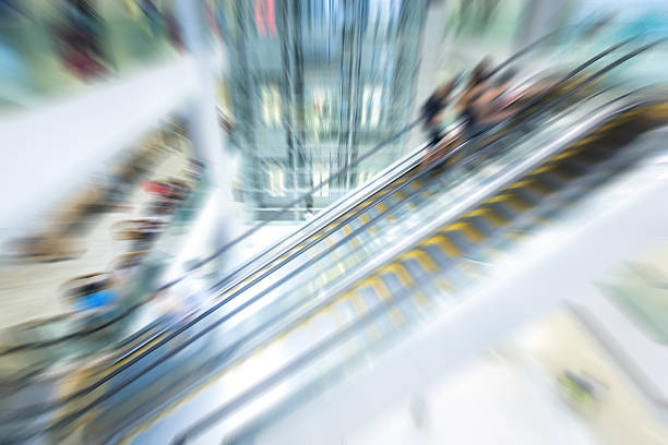 istock Motion Blurred Shopping Mall for Background 517518804