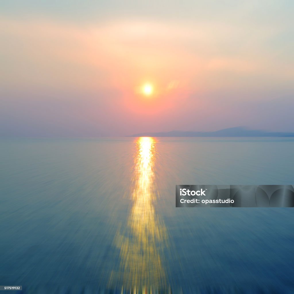 Motion Blurred Background Of Sunset On The Sea Stock Photo ...