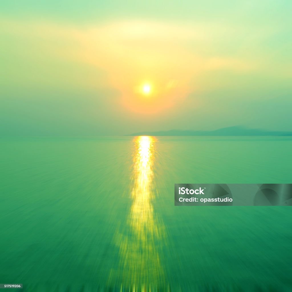 Motion Blurred Background Of Sunset On The Sea Stock Photo ...