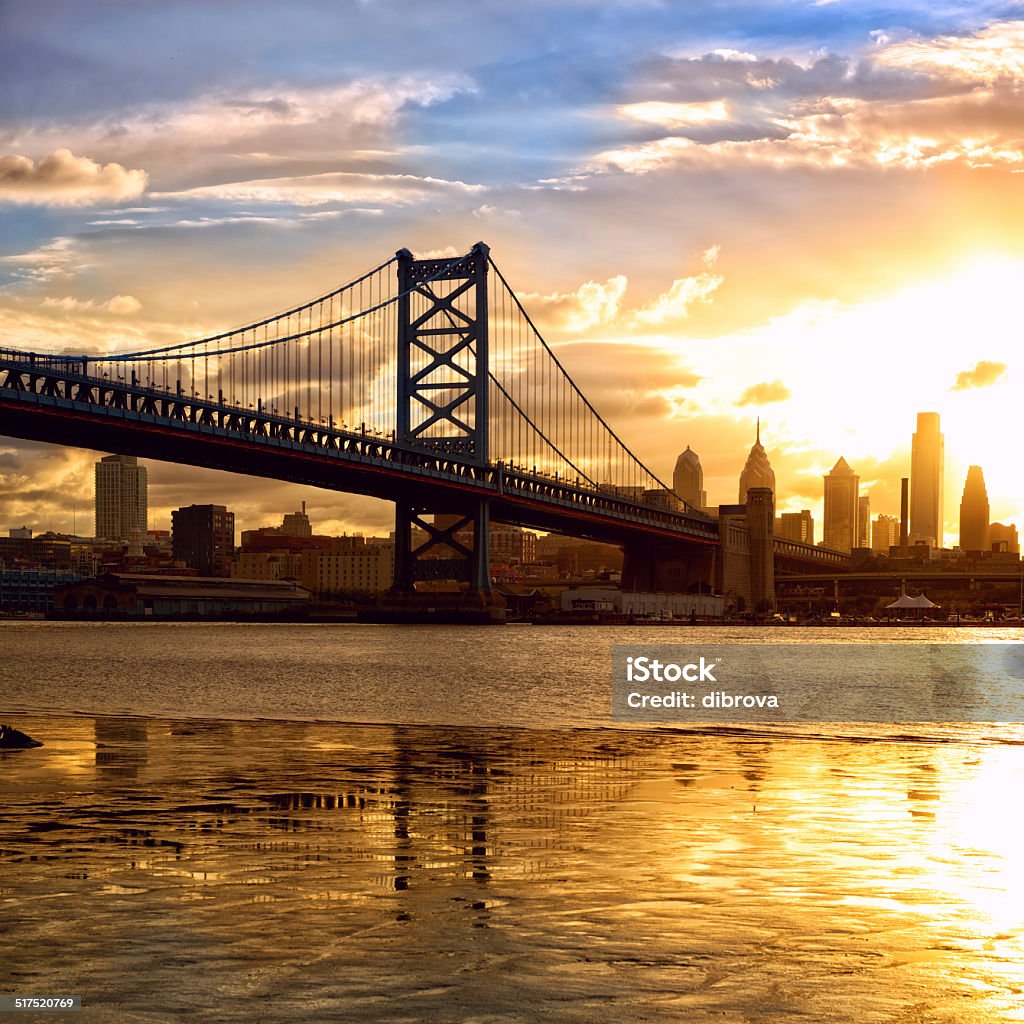 Atardecer en Filadelfia - Foto de stock de Filadelfia - Pensilvania libre de derechos