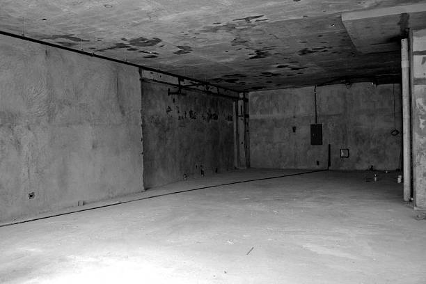 istock Interior architectural details of building in black and white, 517521142