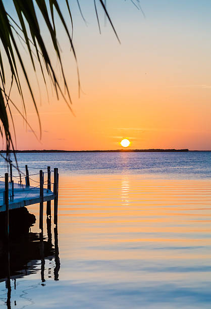istock Florida sunset with gentle ripples in water 517521880
