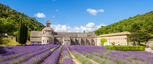 istock Panoramic view of Senanque Abbey 517523443