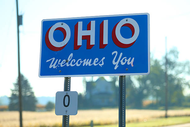 welcome to ohio sign - 俄亥俄州 個照片及圖片檔