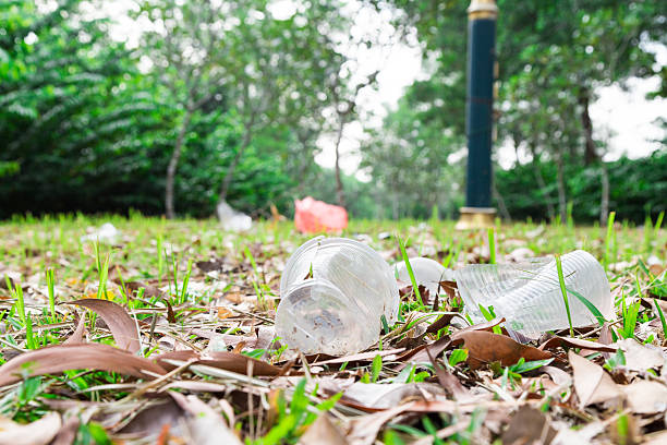 istock Environmental unfriendly non biodegradable pvc litter in public 517525502