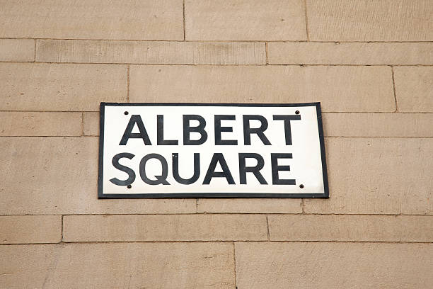 istock Albert Square Street Sign, Manchester 517531403