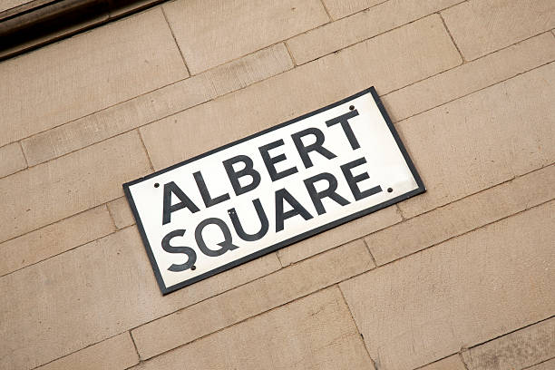 istock Albert Square Street Sign, Manchester 517531405