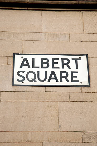 istock Albert Square Street Sign, Manchester 517531407