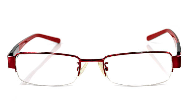 istock Red glasses isolated on white background 517531447