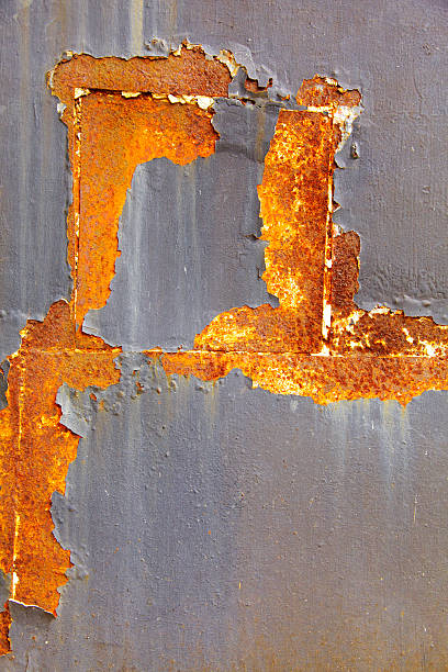 istock old black and yellow metal wall 517532465