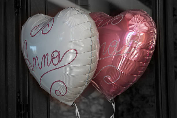 istock pink-white ballons for the birth 517532577