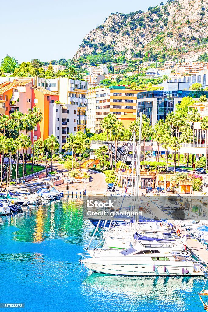 Port in Monaco Aerial View Stock Photo