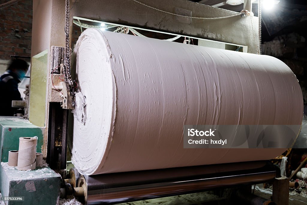 Paper and pulp mill Paper Industry Stock Photo