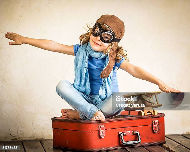 Imagination Stock Photo - Download Image Now - Child, Suitcase, Travel