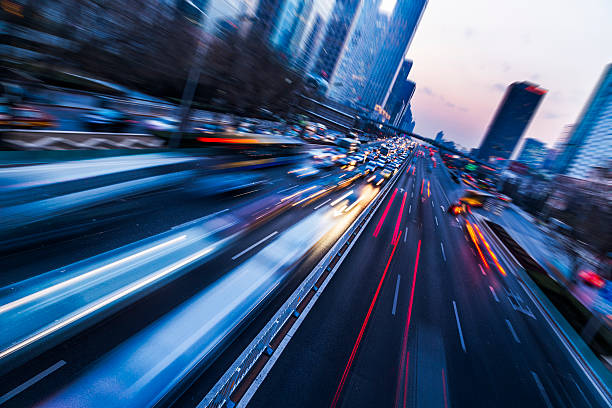 istock Illuminated Skyscrapers and City Streets in Beijing 517534716