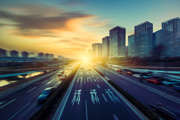 istock motion cars go through city 517534782