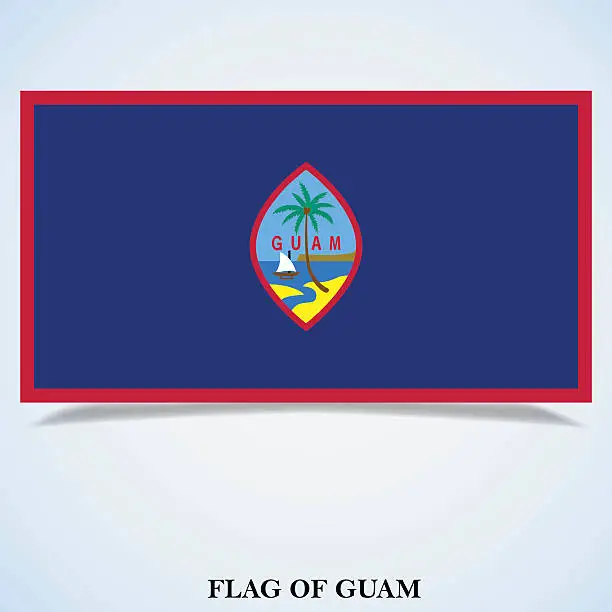 Vector illustration of Flag of Guam