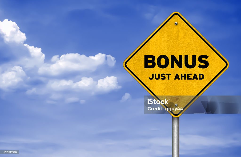 Bonus just ahead Bonus Pay Stock Photo