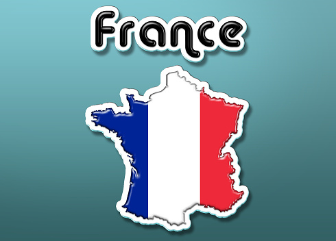 Map of France illustration