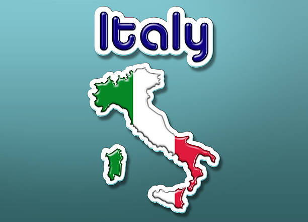 Map of Italy illustration