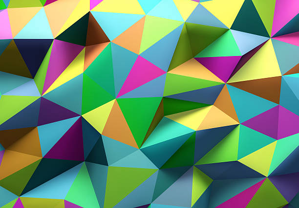 istock Abstract colorful triangle geometrical background 517540070