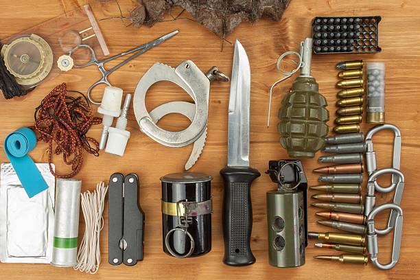 istock Weapons and Equipment secret agent. 517540512