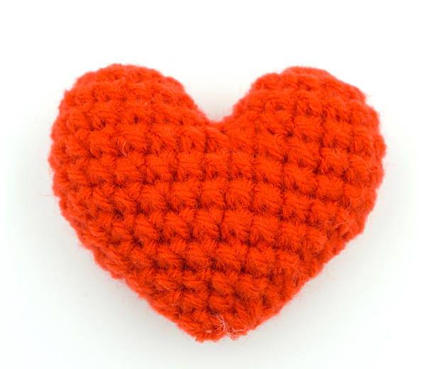 istock Heart made from yarn on a white background. 517545286