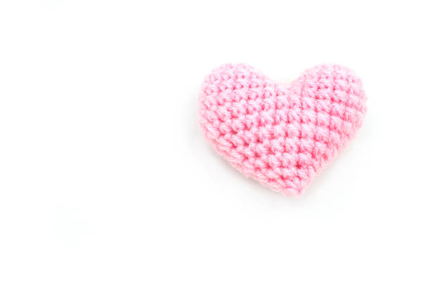 istock Heart made from yarn on a white background. 517545316