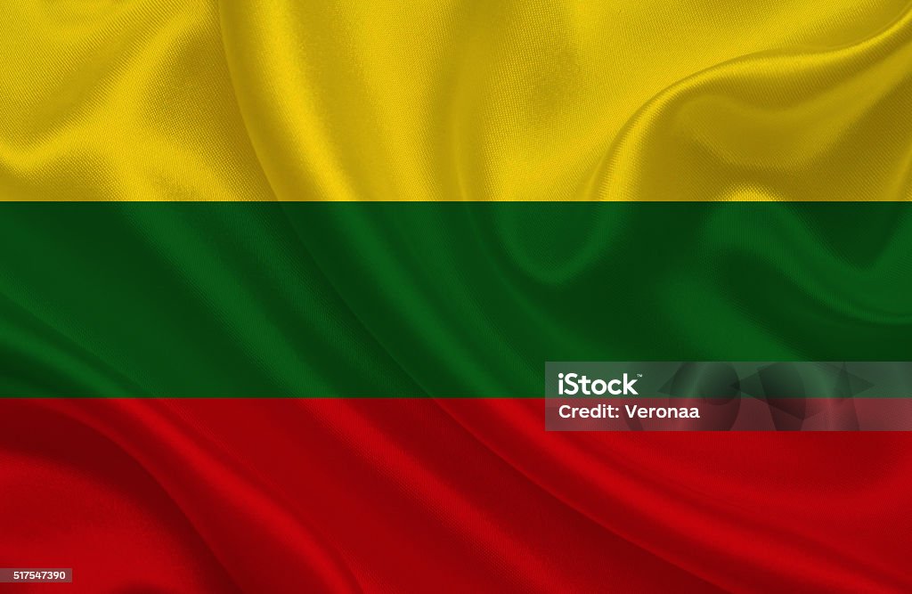 Bandeira Lituânia - Foto de stock de Algodão - Material Têxtil royalty-free