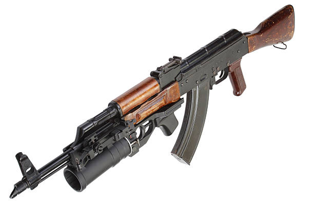 istock Kalashnikov with GP-25 grenade launcher 517547503